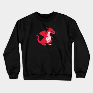 Cartoon red dragon Crewneck Sweatshirt